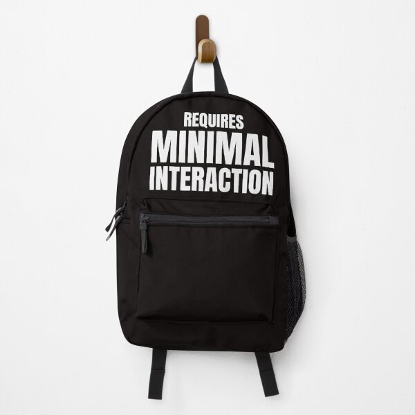 Item preview, Requires Minimal Interaction – Funny Introvert Quote designed and sold by ArtPer-design.