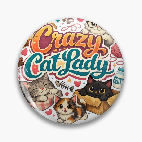 Item preview, Crazy Cat  Lady  designed and sold by Tee Visions.