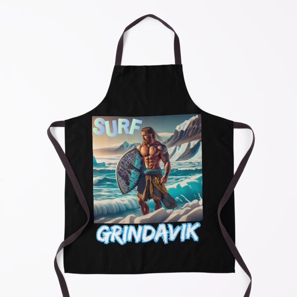 Item preview, Surfing GRINDAVIK Iceland EUROPE Funny T-Shirt Viking Style designed and sold by VinlandFashion.