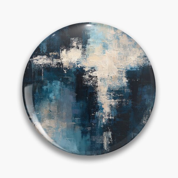 Item preview, Abstract Textured Blue Palette No. 21 - Luminous Midnight Depths designed and sold by SlowRegardArt.