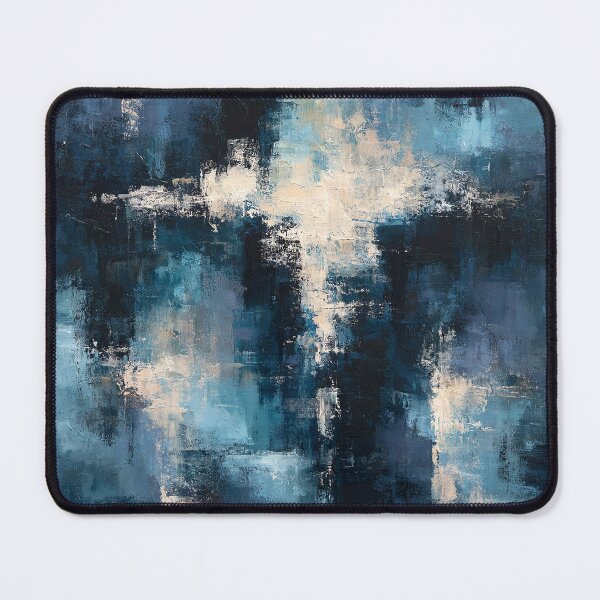 Item preview, Abstract Textured Blue Palette No. 21 - Luminous Midnight Depths designed and sold by SlowRegardArt.