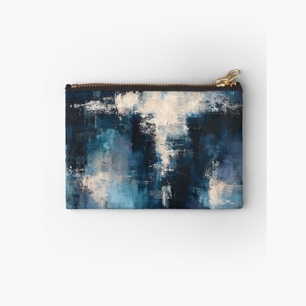 Item preview, Abstract Textured Blue Palette No. 21 - Luminous Midnight Depths designed and sold by SlowRegardArt.