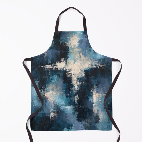 Item preview, Abstract Textured Blue Palette No. 21 - Luminous Midnight Depths designed and sold by SlowRegardArt.
