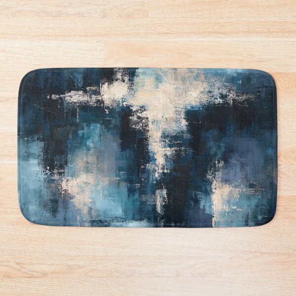 Item preview, Abstract Textured Blue Palette No. 21 - Luminous Midnight Depths designed and sold by SlowRegardArt.