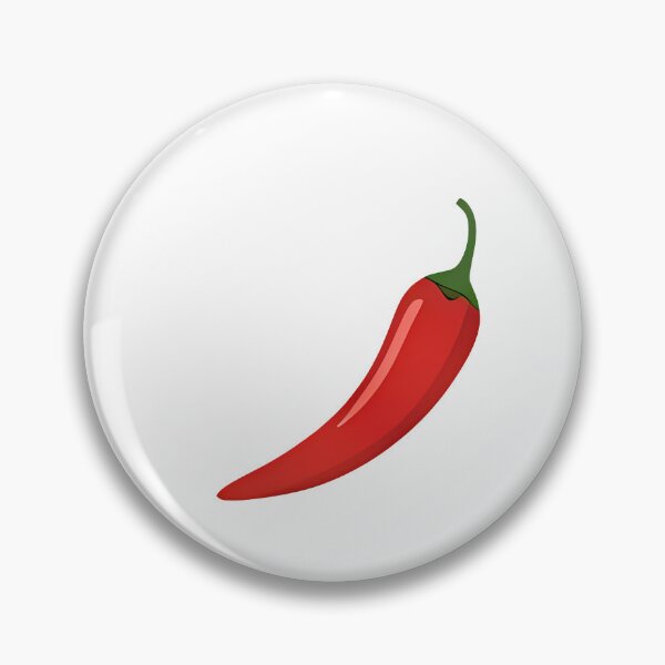 Item preview, Red pepper sticker illustration for hot chili spicy food ingredient fresh vegetable organic agriculture cooking recipe asian cuisine menu layout and grocery market graphic decoration designed and sold by littleluckystuf.