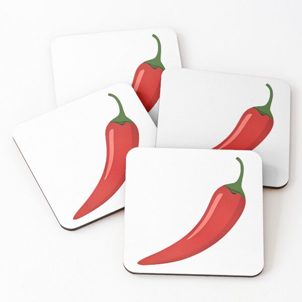 Item preview, Red pepper sticker illustration for hot chili spicy food ingredient fresh vegetable organic agriculture cooking recipe asian cuisine menu layout and grocery market graphic decoration designed and sold by littleluckystuf.