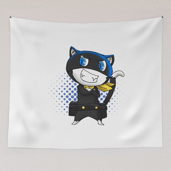 Item preview, Cute Anime Phantom Cat Mascot Design designed and sold by lamiarte.