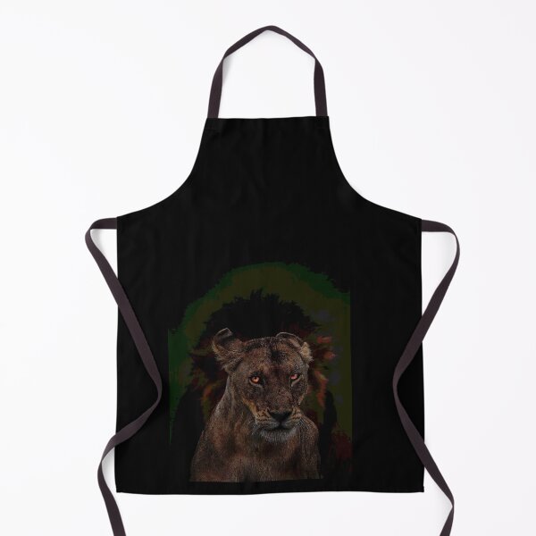 Item preview, Majestic Lioness and Lion Shadow - Dark Mystic Wildlife Art designed and sold by samahl_l.