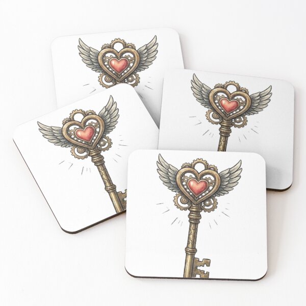 Item preview, Steampunk Heart Key designed and sold by Candlelit Catastrophes.