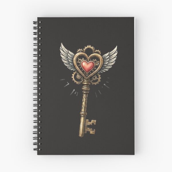 Item preview, Steampunk Heart Key designed and sold by Candlelit Catastrophes.