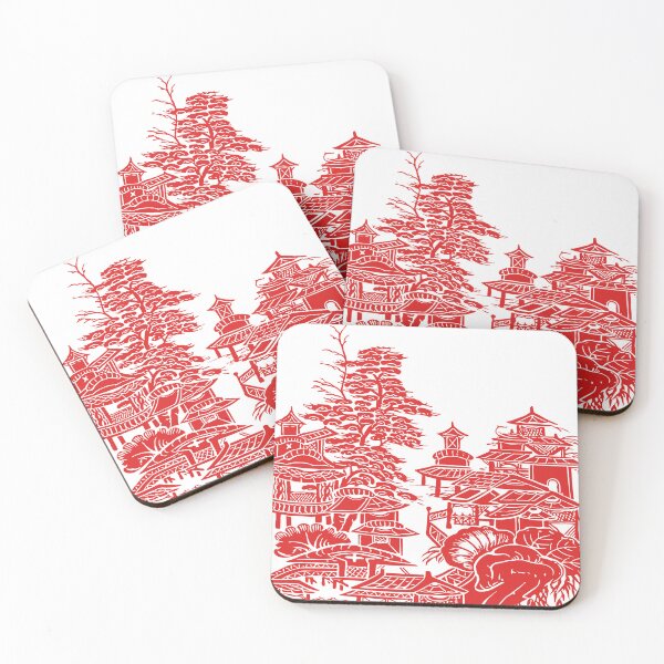 Item preview, CHINESE VILLAGE. RED PRINT. designed and sold by 5hertz.