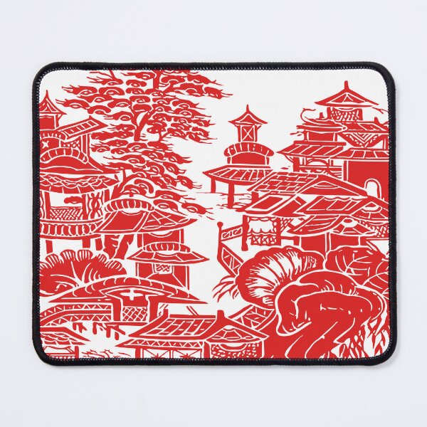 Item preview, CHINESE VILLAGE. RED PRINT. designed and sold by 5hertz.