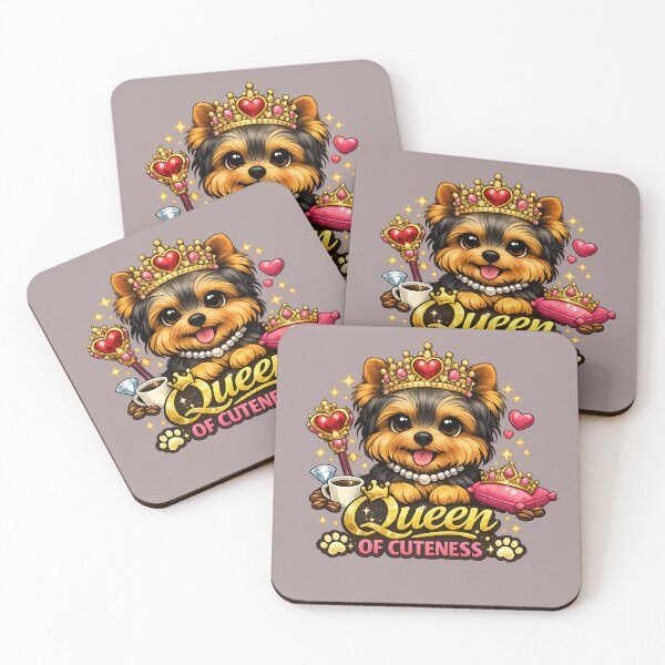 Item preview, Yorkie Queen – Queen of Cuteness Dog Lover Design designed and sold by Yorkie Magic Studio .