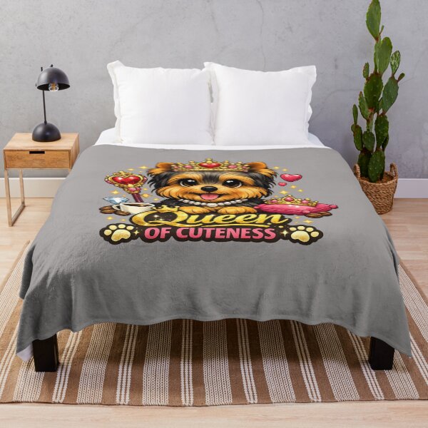 Item preview, Yorkie Queen – Queen of Cuteness Dog Lover Design designed and sold by Yorkie Magic Studio .