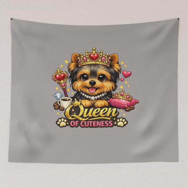 Item preview, Yorkie Queen – Queen of Cuteness Dog Lover Design designed and sold by Yorkie Magic Studio .