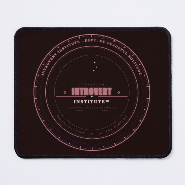 Item preview, Certified Introvert Institute Badge – Funny Introvert Gift, Please Cancel Plans, Social Battery 0% designed and sold by Mega-Shopping.