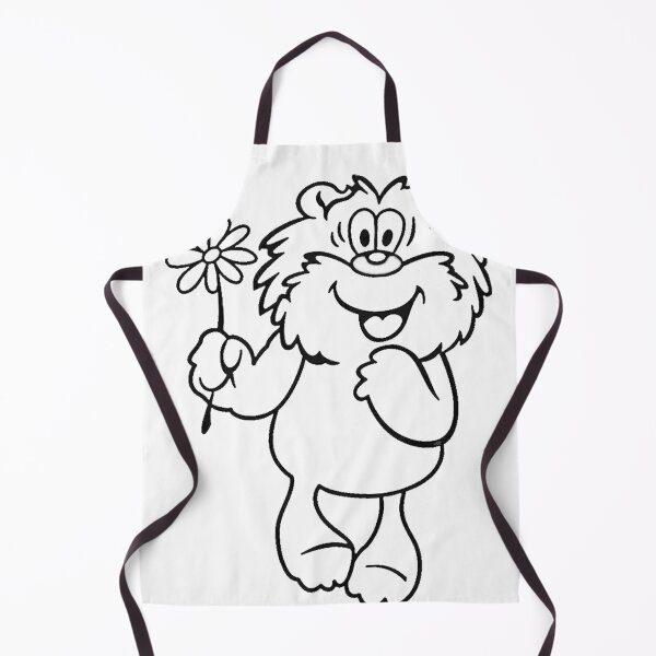 Item preview, Retro Fluffy Bear with Flower - Kawaii Line Art Sketch designed and sold by Tokraz-art.