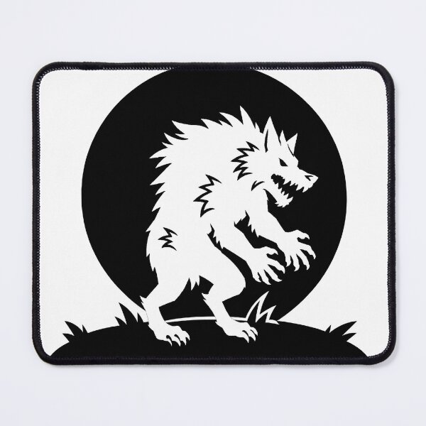 Item preview, Full Moon Werewolf Silhouette Black designed and sold by DredMuunStudios.