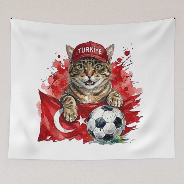 Item preview, Tabby cat World Cup Türkiye Turkey Suppawter designed and sold by The Suppawters.