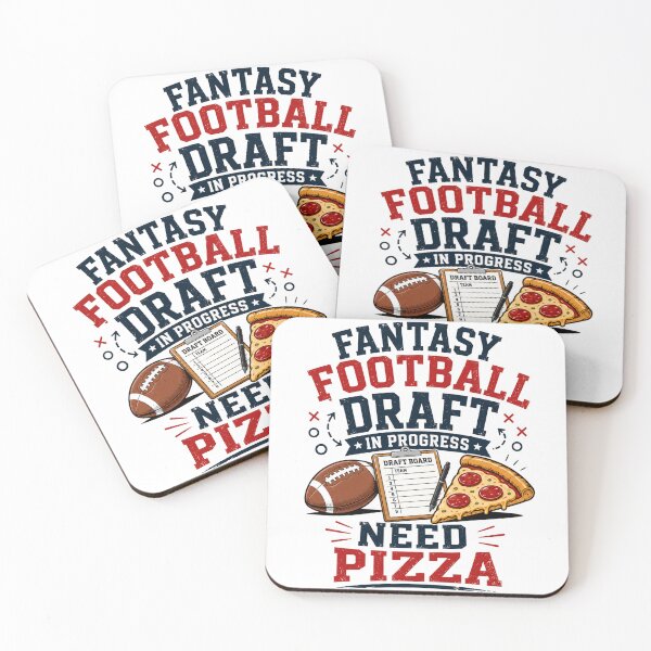 Item preview, Fantasy Football Draft in Progress Need Pizza Funny Football Draft Party Design designed and sold by Verycutethings.