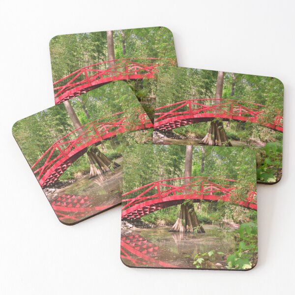 Item preview, Little Red Bridge At Magnolia Plantation Gardens  designed and sold by LisaWootenPhoto.