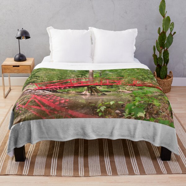 Item preview, Little Red Bridge At Magnolia Plantation Gardens  designed and sold by LisaWootenPhoto.