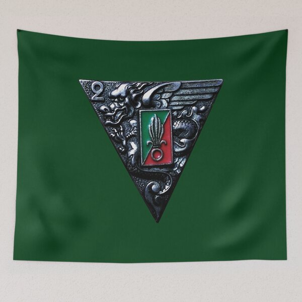 Item preview, 2e REP French Foreign Legion, 2nd Parachute Regiment Badge designed and sold by Larry Oates.