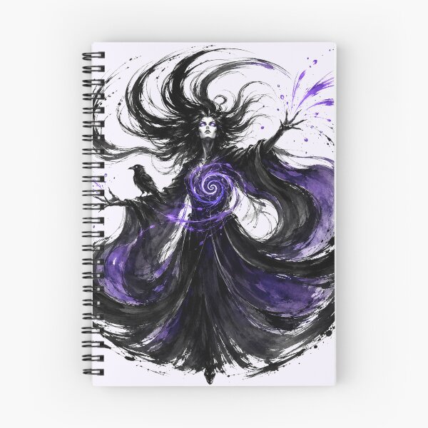 Item preview, Storm Witch -- Ink and Violet, Mistress of Ravens designed and sold by Raes-Runaways.