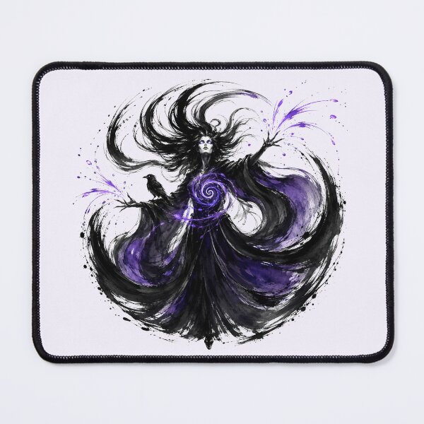 Item preview, Storm Witch -- Ink and Violet, Mistress of Ravens designed and sold by Raes-Runaways.