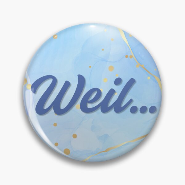 Artikelvorschau, Das Wort „Weil“ auf blauem Hintergrund entworfen und verkauft von Mathe mit Anna.