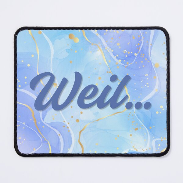 Item preview, The word "Because" on a blue background designed and sold by Mathe mit Anna.