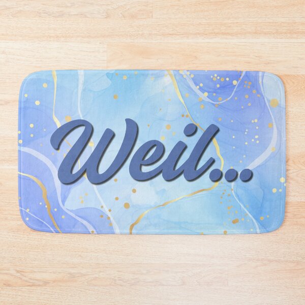 Item preview, The word "Because" on a blue background designed and sold by Mathe mit Anna.