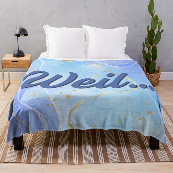 Item preview, The word "Because" on a blue background designed and sold by Mathe mit Anna.