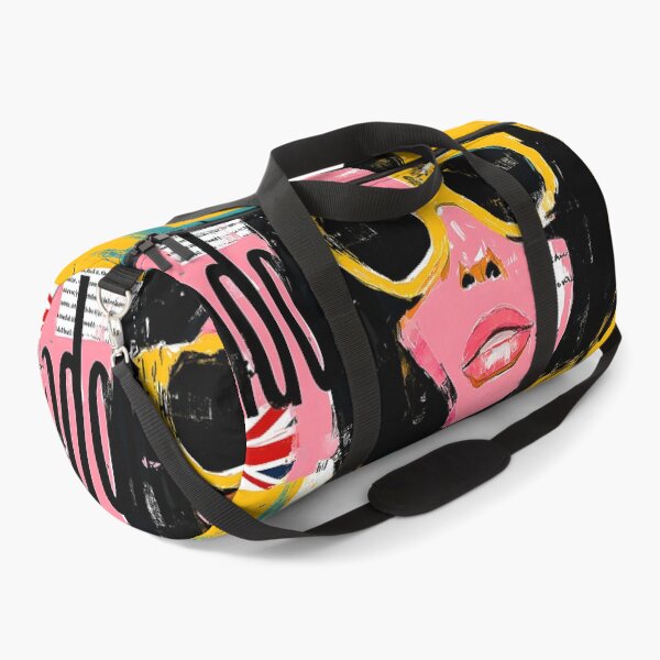 Item preview, London Fashion Icon - Woman in Yellow Sunglasses with Union Jack Urban Pop Art Energy designed and sold by OlfactoART Studio.