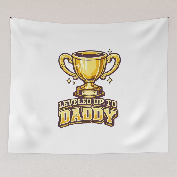 Item preview, Leveled Up to Daddy – Father’s Day  designed and sold by LuveraxArt.