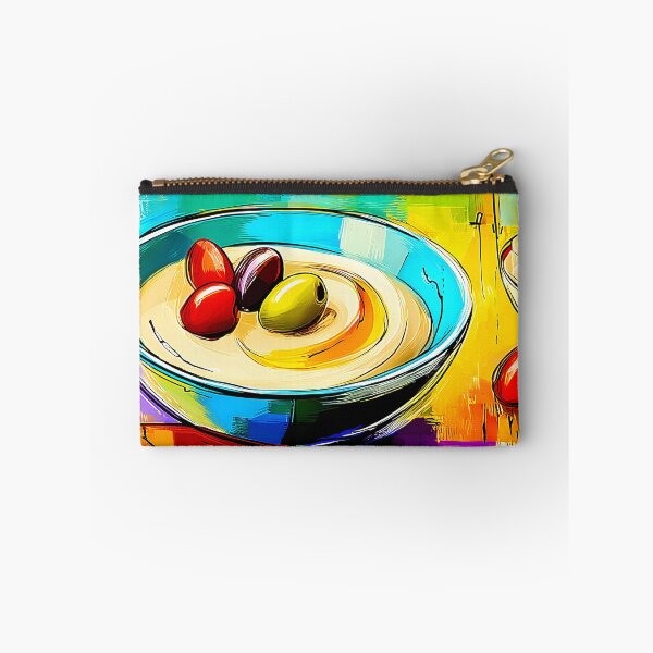 Item preview, Mediterranean Hummus Delight - Olives Rich Color and Bold Contemporary Culinary Expression designed and sold by OlfactoART Studio.