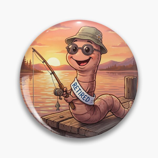 Item preview, Worm goes fishing – never to be bait again designed and sold by design-rebell.