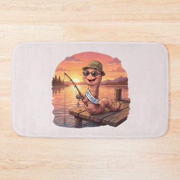Item preview, Worm goes fishing – never to be bait again designed and sold by design-rebell.