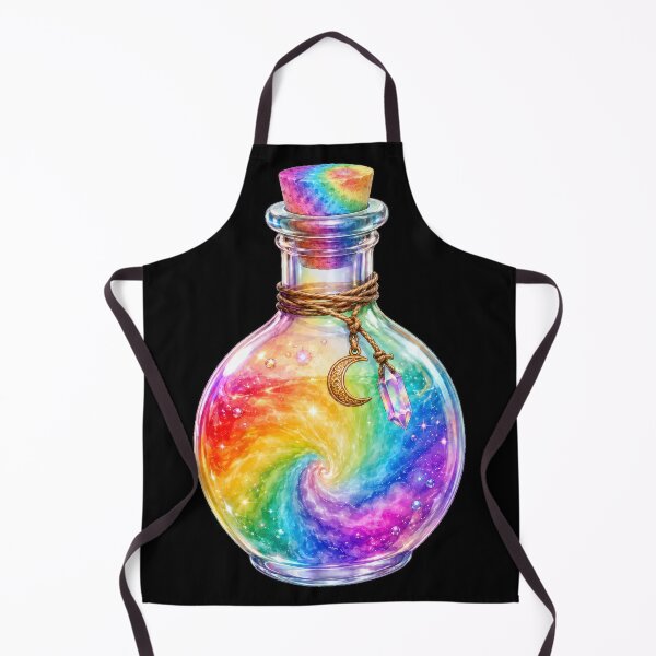 Item preview, Rainbow Swirl Potion Bottle Magic designed and sold by jgvisualarts.