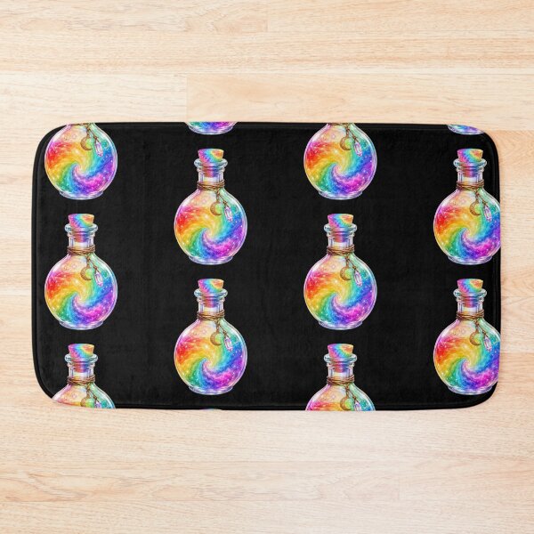 Item preview, Rainbow Swirl Potion Bottle Magic designed and sold by jgvisualarts.
