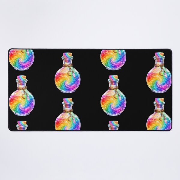 Item preview, Rainbow Swirl Potion Bottle Magic designed and sold by jgvisualarts.