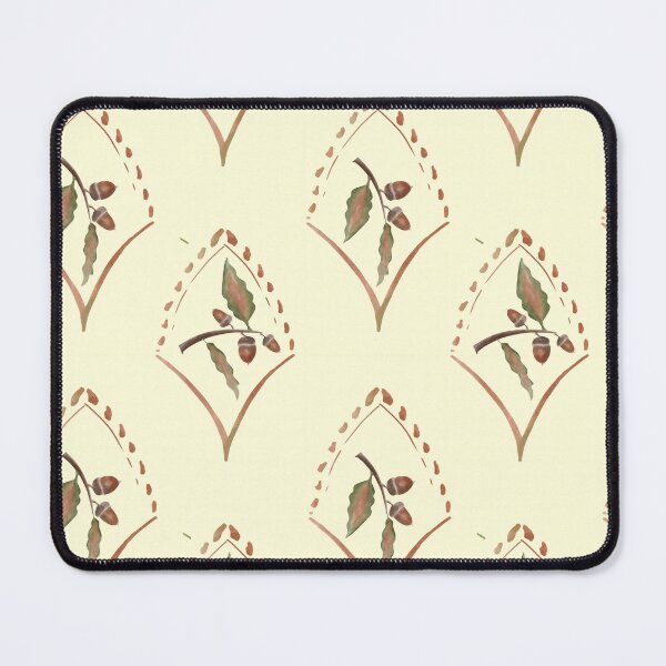 Item preview, Copy of Pattern with leaves and buds in yellow background for textile design and crafts designed and sold by SpaceartLilu.