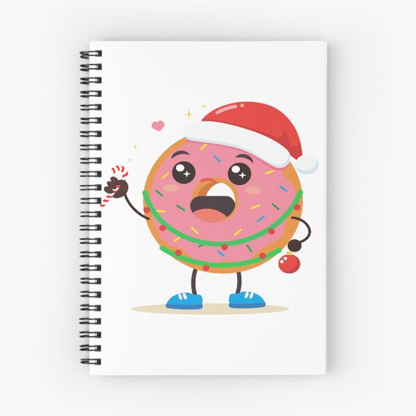 Item preview, Cute Christmas Donut Illustration designed and sold by BetweenForms.