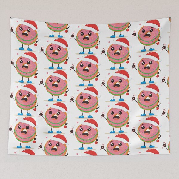 Item preview, Cute Christmas Donut Illustration designed and sold by BetweenForms.
