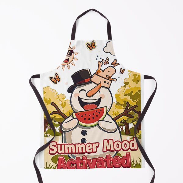 Item preview, Silly Summer Mood Activated Funny Snowman Watermelon T-Shirt designed and sold by MerchWSzpilkach.