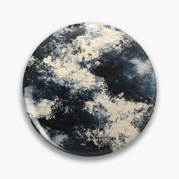 Item preview, Abstract Textured Blue Palette No. 22 - Turbulent Midnight Storm designed and sold by SlowRegardArt.