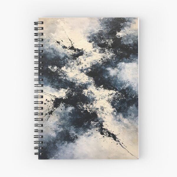 Item preview, Abstract Textured Blue Palette No. 22 - Turbulent Midnight Storm designed and sold by SlowRegardArt.
