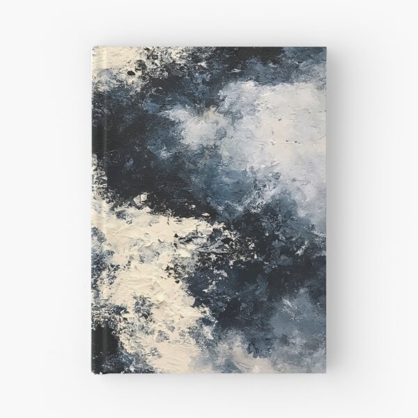 Item preview, Abstract Textured Blue Palette No. 22 - Turbulent Midnight Storm designed and sold by SlowRegardArt.