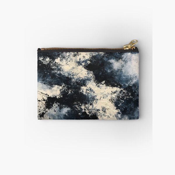 Item preview, Abstract Textured Blue Palette No. 22 - Turbulent Midnight Storm designed and sold by SlowRegardArt.