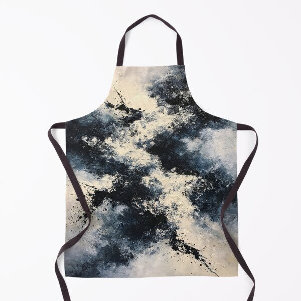 Item preview, Abstract Textured Blue Palette No. 22 - Turbulent Midnight Storm designed and sold by SlowRegardArt.